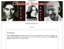 Tablet Screenshot of citazionifamose.com